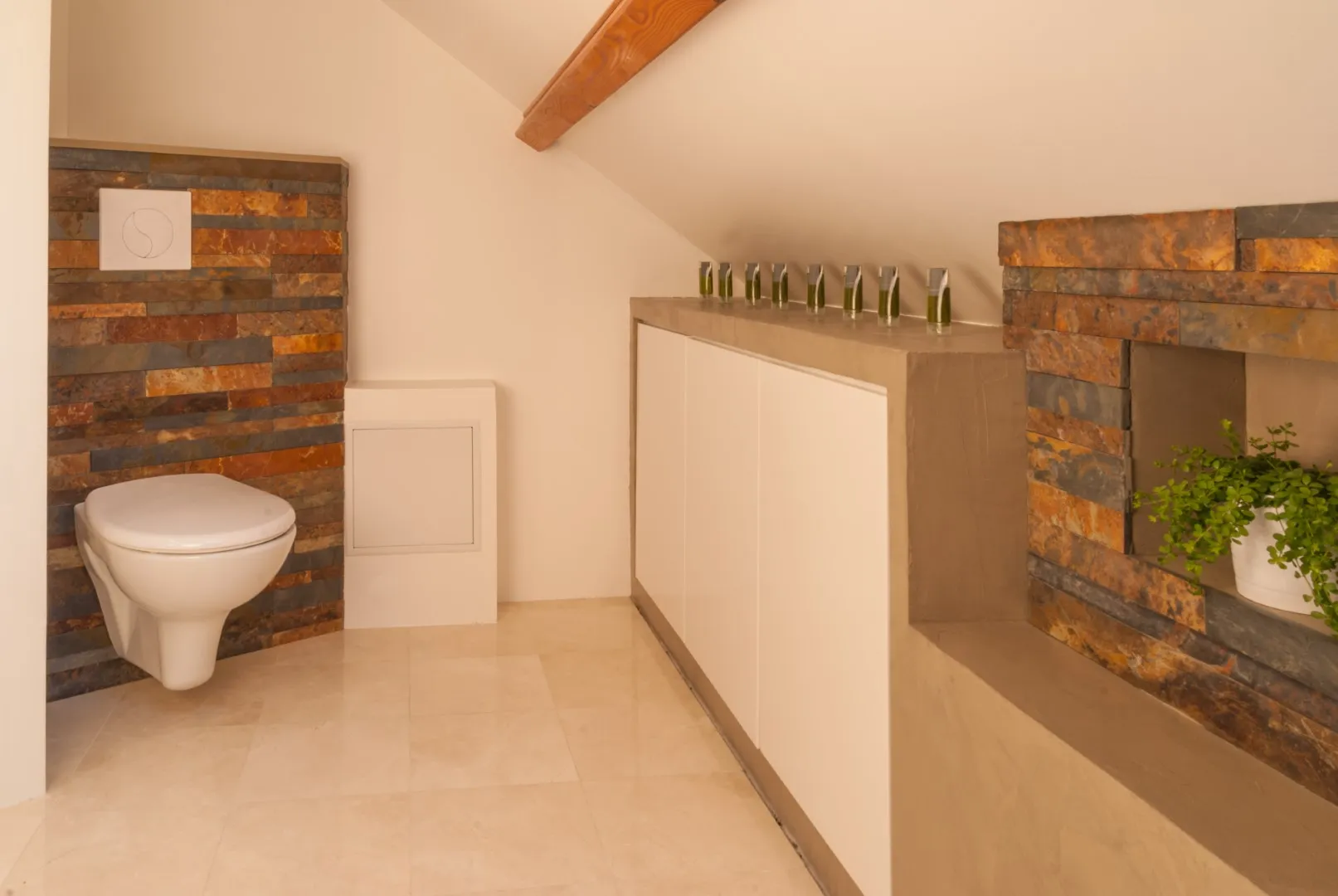 Tub and niche composition — Versailles bathroom, early studio project.